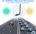 KARTA SIECIOWA WI-FI ADAPTER USB 3.0 1300Mbps
