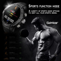 Zegarek smartwatch czarny męski GaWear K28N iOS