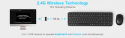 Bezprzewodowa mysz z klawiaturą USB TedGem 2 w 1