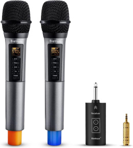 2x Mikrofon bezprzewodowy karaoke z nadajnikiem