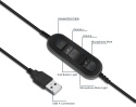 Słuchawka z mikrofonem USB Call Center Skype biuro