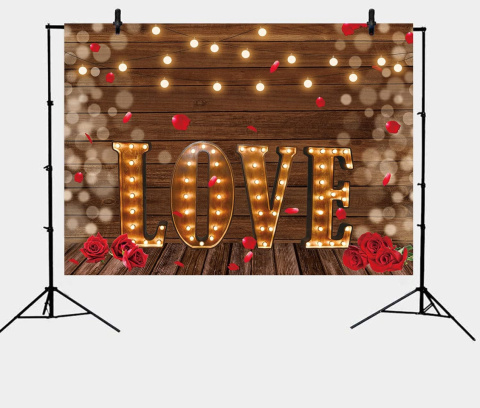 Tło fotograficzne do zdjęć walentynkowe miłość LOVE 210x150cm DREWNO Tło fotograficzne do zdjęć walentynkowe miłość LOVE 210x150cm DREWNO
