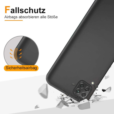 Etui do Huawei P40 LITE gumowa obudowa case pokrowiec czarny matowy Etui do Huawei P40 LITE gumowa obudowa case pokrowiec czarny matowy