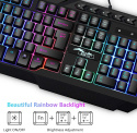 Zestaw BAKTH K10 RGB klawiatura gamingowa mysz USB