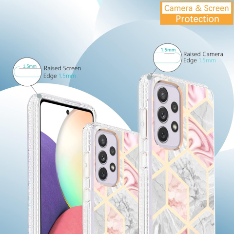 ETUI OBUDOWA GLAMOUR MARMUR WZORY GEOMETRYCZNE Samsung Galaxy A53 5G ETUI OBUDOWA GLAMOUR MARMUR WZORY GEOMETRYCZNE Samsung Galaxy A53 5G
