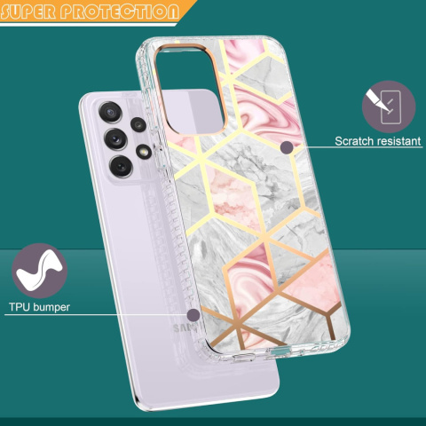 ETUI OBUDOWA GLAMOUR MARMUR WZORY GEOMETRYCZNE Samsung Galaxy A53 5G ETUI OBUDOWA GLAMOUR MARMUR WZORY GEOMETRYCZNE Samsung Galaxy A53 5G