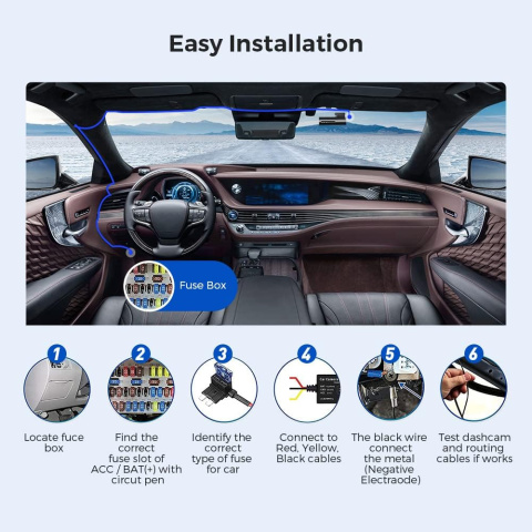 Zestaw HARDWIRE KIT ADAPTER KABEL do kamery samochodowej M300S/ M300 Zestaw HARDWIRE KIT ADAPTER KABEL do kamery samochodowej M300S/ M300