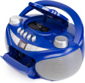 Radio Kuchenne Boombox Bluetooth Reflexion RCR4655 FM CD USB MP3 niebieskie