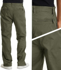 Męskie spodnie turystyczne Outdoor wojskowe roz 32 zielony wojskowy