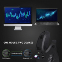Bezprzewodowa Mysz Pionowa BT 4.0 + 2.4G 2400DPI ergonomiczna optyczna