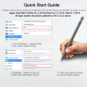 Rysik pióro stylus pen do ekranu dotykowego iPad/Pro/Air srebrny