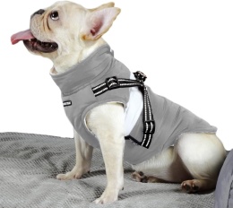 BabyDog Płaszcz kurtka ubranie dla psa szelki z podszewką z polaru