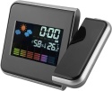 Zegar cyfrowy budzik stacja pogody DS-8190 z projekcją LED 12/24 LCD 3,7"