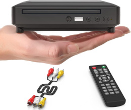 MINI ODTWARZACZ DVD HDMI/AV 1080p USB CD/DVD/VCD/SVCD Z PILOTEM