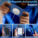 Silikonowe etui do iPhone 13Pro Max 6,7" plecki niebieski ładowanie Magsafe