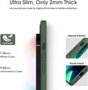 Silikonowe etui do iPhone 13 Pro Max 6,7" plecki zielone ładowanie Magsafe