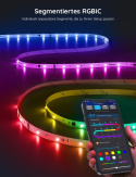 TAŚMA LED GOVEE H617A STEROWANIE KOLORAMI RGB LED STRIP LIGHT 5M APLIKACJA