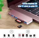 Koncentrator HUB RayCue DC6 6w2 dual USB C do MacBook Pro i MacBook Air
