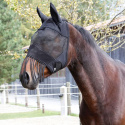 Maska przeciwowadowa moskitiera dla konia Covalliero z uszami frędzle PONY