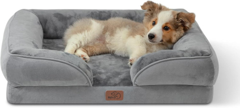 legowisko ortopedyczne kanapa dla psa z pianką sofa łóżko kojec M