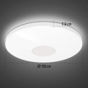 INTELIGENTNA LAMPA SUFITOWA WIFI LED APLIKACJA 50cm HAMA regulacja