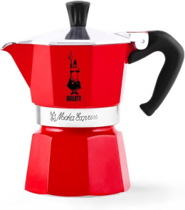 Kawiarka włoska Bialetti Moka Express 3tz 150ml Czerwona