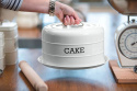 Stalowa patera z kloszem na ciasto tort wypieki KitchenCraft 28.5cm 