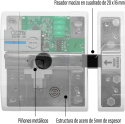 Zamek antywłamaniowy AYR LOCK BT RIV001 niewidoczny Bluetooth 5.0 90 dB