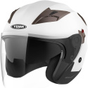 Kask motocyklowy Yema YM-627 rozmiar S BIAŁY z szybą quad cross