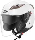 Kask motocyklowy Yema YM-627 rozmiar S BIAŁY z szybą quad cross