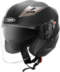 Kask motocyklowy Yema YM-627 rozmiar M czarny mat z szybą quad cross