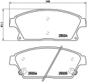 ZESTAW KLOCKÓW HAMULCOWYCH BREMBO P59077 PRZÓD KOMPLET NA OŚ