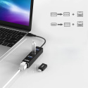 3-portowy adapter sieciowy USB 3.0 Ethernet LAN Koncentrator Atolla ZH-301