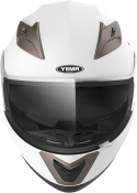 Kask motocyklowy Yema YM-829 rozmiar L BIAŁY z szybą quad cross