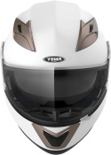 Kask motocyklowy Yema YM-925 rozmiar XL biały z szybą quad cross