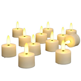 12 szt dekoracyjne świece świeczki led tealight wkłady bezpłomieniowe