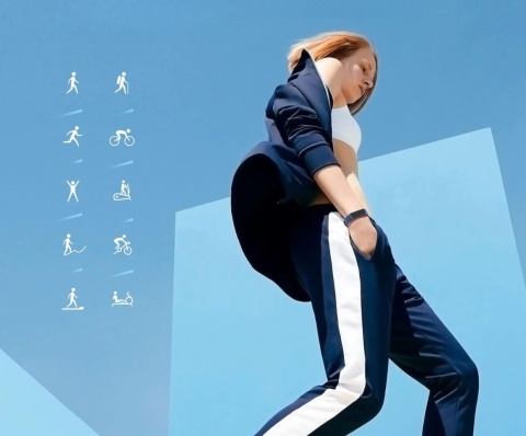 Huawei Smartband Honor Band 5 Bransoletka Fitness Z Pulsometrem niebieski