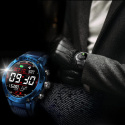 Zegarek smartwatch niebieski męski GaWear K28N iOS