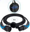 Kabel DasVolt EV/PHEV ‎DASVOLT AC-T2T2-11-8 Typ 2 IEC62196 16A 3,7kW 8m