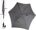 Parasol do wózków dziecięcych z uniwersalnym uchwytem Filtr UV50 71cm