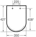 Deska sedesowa toaletowa WC wolnoopadająca ROCA do Rimless Compact