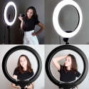 Lampa pierścieniowa LED ring do makijażu uchwyt na telefon aparat 48cm