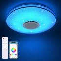 Lampa sufitowa plafon LED RGB głośnik bluetooth pilot aplikacja 36W 