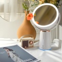 Lusterko do makijażu x10 podświetlane kosmetyczne led regulacja światła AKU Lusterko do makijażu x10 podświetlane kosmetyczne led regulacja światła AKU