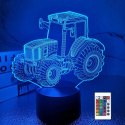 Lampka Nocna LIGHTZZ Traktor Farma Ciągnik Statuetka 3D Led Pilot