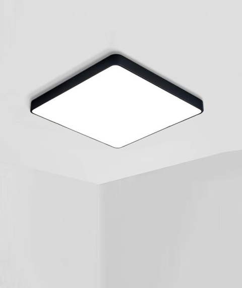 Lampa sufitowa plafon LED 60W 54x54cm pilot regulacja jasności RGB