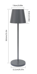 Lampa stołowa LED K-BRIGHT ściemniana + stacja ładująca 3000K 240lm