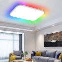 Lampa sufitowa RGB Aufun 48W plafon LED ściemniana pilot 48W 3600-4320LM