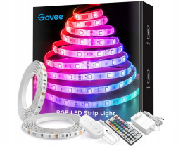 TAŚMA LED 2x5M GOVEE H6106 STEROWANIE KOLORAMI RGB LED STRIP LIGHT PILOT