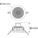 Głośnik do zabudowy Omnitronic CS-4G 6 W 100 V złoty